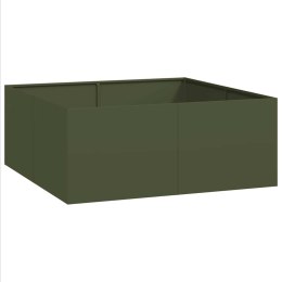 Doniczka Oliwkowo-zielona 100x100x40 cm Stal Lumarko!