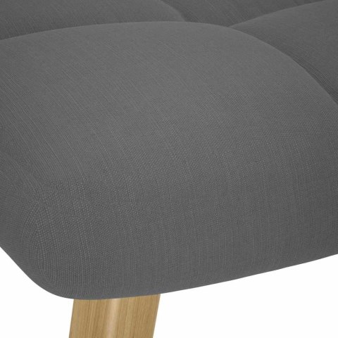 Fotel z podnóżkiem, ciemnoszary, tkanina Lumarko!