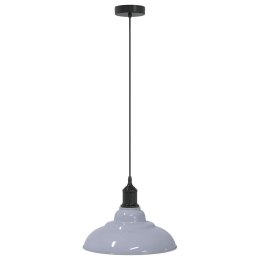 Lampa wisząca z regulacją wysokości E27 połysk szary metal Lumarko!