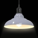 Lampa wisząca z regulacją wysokości E27 połysk szary metal Lumarko!