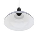 Lampa wisząca z regulacją wysokości E27 połysk szary metal Lumarko!
