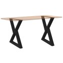 Nogi do stołu jadalnego 2 szt. Czarne 80x(72-73,3) cm Stal Lumarko!