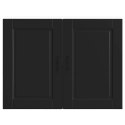 Szafka ścienna kuchenna, Lucca, czarna, materiał drewnopochodny Lumarko!