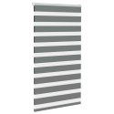 Roleta zebra, ciemnoszara, szerokość tkaniny 85,9 cm, poliester Lumarko!