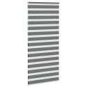 Roleta zebra, ciemnoszara, szerokość tkaniny 95,9 cm, poliester Lumarko!