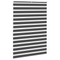 Roleta zebra, czarna, szerokość tkaniny 150,9 cm, poliester Lumarko!