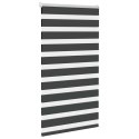 Roleta zebra, czarna, szerokość tkaniny 80,9 cm, poliester Lumarko!