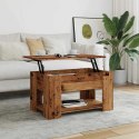Stolik kawowy Stare drewno 79x49x41 cm Drewno klejone Lumarko!