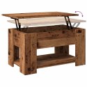 Stolik kawowy Stare drewno 79x49x41 cm Drewno klejone Lumarko!