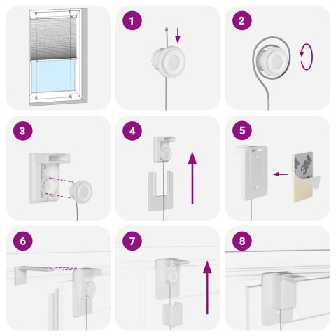 Roleta plisowana antracytowa 110x150cm Szerokość tkaniny Lumarko!