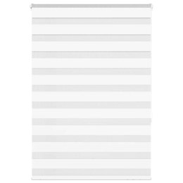 Roleta zebra, biała, szerokość tkaniny 100,9 cm, poliester Lumarko!