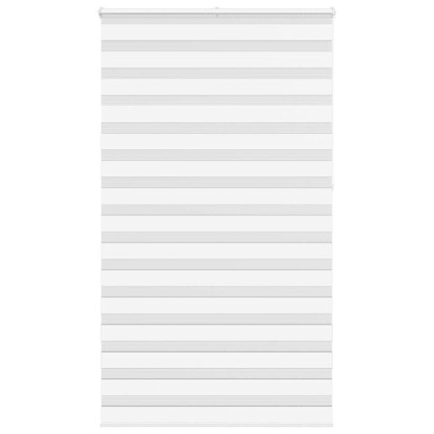 Roleta zebra, biała, szerokość tkaniny 120,9 cm, poliester Lumarko!