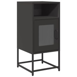 Szafka nocna Czarna 36x39x78 cm Stal walcowana na zimno Lumarko!