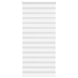 Roleta zebra, biała, szerokość tkaniny 90,9 cm, poliester Lumarko!
