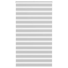 Roleta zebra, jasnoszara, szerokość tkaniny 115,9cm, poliester Lumarko!