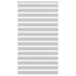 Roleta zebra, jasnoszara, szerokość tkaniny 115,9cm, poliester Lumarko!