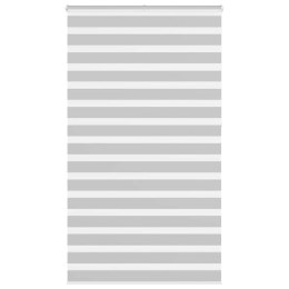 Roleta zebra, jasnoszara, szerokość tkaniny 125,9cm, poliester Lumarko!