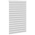 Roleta zebra, jasnoszara, szerokość tkaniny 135,9cm, poliester Lumarko!