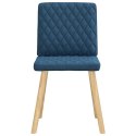 Krzesła stołowe, 4 szt., niebieskie, obite tkaniną Lumarko!
