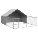 Zewnętrzna buda dla psa z wybiegiem 5x3x1,9 m Stal ocynkowana Lumarko!