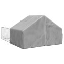 Zewnętrzna buda dla psa z wybiegiem 5x3x1,9 m Stal ocynkowana Lumarko!