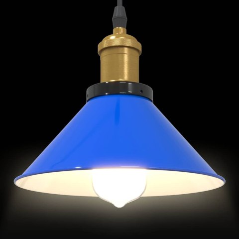 Lampa wisząca z regulacją wysokości E27 połysk ciemnoniebieski Lumarko!