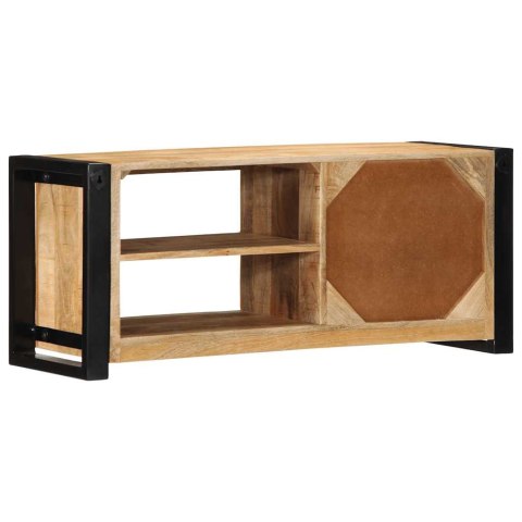 Szafka RTV 80x30x35 cm lite drewno surowe mango Lumarko!