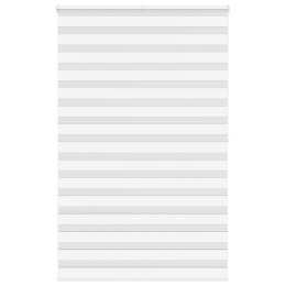 Roleta zebra, biała, szerokość tkaniny 135,9cm, poliester Lumarko!
