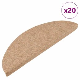 Maty na schody samoprzylepne 20 szt. Beżowe 56x17x3 cm Lumarko!