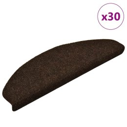 Maty na schody samoprzylepne 30 szt. Brązowe 65x21x4 cm Lumarko!