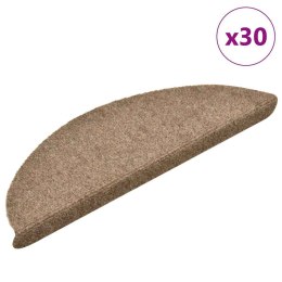 Maty na schody samoprzylepne 30 szt. Kremowe 56x17x3 cm Lumarko!