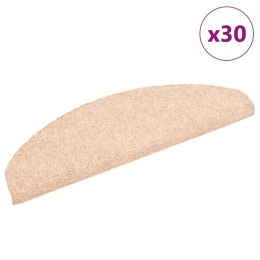 Maty na schody samoprzylepne 30 szt. Kremowe 65x21x4 cm Lumarko!