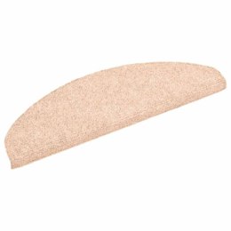 Maty na schody samoprzylepne 30 szt. Kremowe 65x21x4 cm Lumarko!