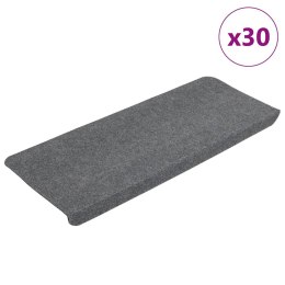 Maty na schody samoprzylepne 30 szt. Szare 65x24,5x3,5 cm Lumarko!