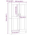 Szafka na książki, stare drewno, 82,5x30,5x150 cm Lumarko!