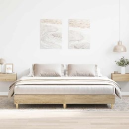 Rama łóżka bez materaca Sonoma Oak 180x200cm Drewno klejone Lumarko!