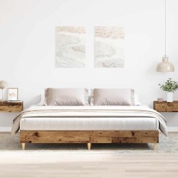 Rama łóżka bez materaca Stare drewno 180x200cm Drewno klejone Lumarko!