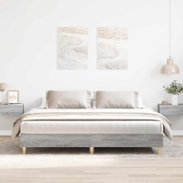 Rama łóżka bez materaca Szary Sonoma 160x200cm Drewno klejone Lumarko!