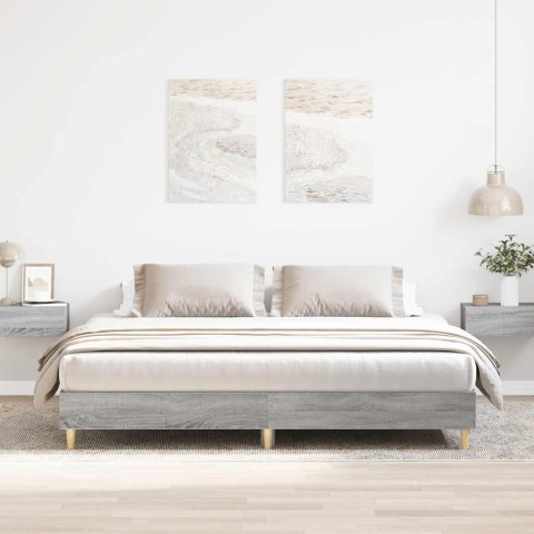 Rama łóżka bez materaca Szary Sonoma 160x200cm Drewno klejone Lumarko!