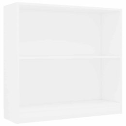 Regał na książki Biały 80x24x75 cm Drewno klejone Lumarko!