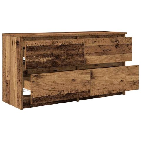 Szafka RTV Stare drewno 100x35x54 cm Drewno klejone Lumarko!