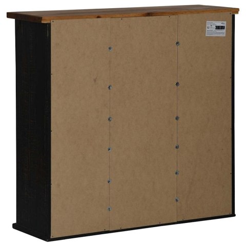 Szafka wisząca HALDEN 2 drzwi przesuwne czarny sosna Lumarko!