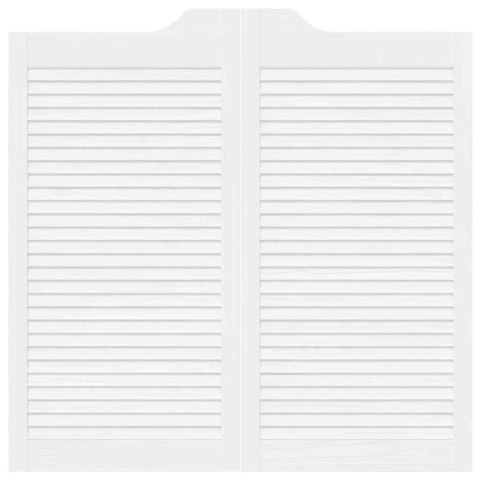 Drzwi wahadłowe żaluzjowe 1 para białe 100x100 cm Lumarko!