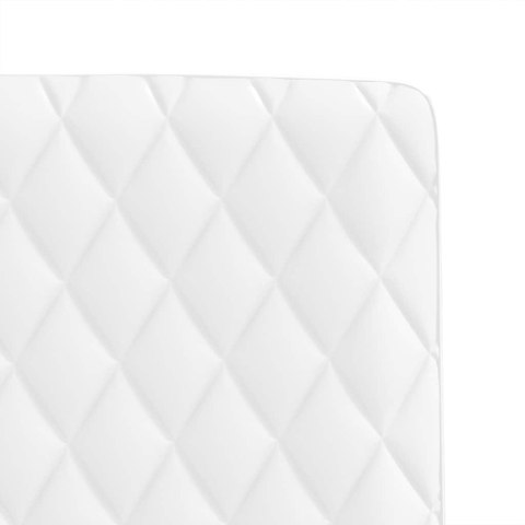 Krzesła stołowe, 2 szt., białe, obite sztuczną skórą Lumarko!