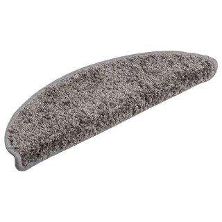VidaXL Maty na schody 30 szt. 56x17x3 cm Szare półokrągłe