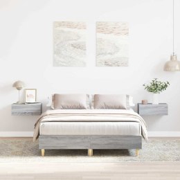 Rama łóżka bez materaca Szary Sonoma 140x190 cm Drewno klejone Lumarko!
