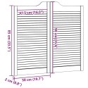 Drzwi wahadłowe żaluzjowe 1 para białe 90x100 cm Lumarko!