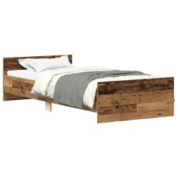 Rama łóżka bez materaca Stare drewno 100x200cm Drewno klejone Lumarko!