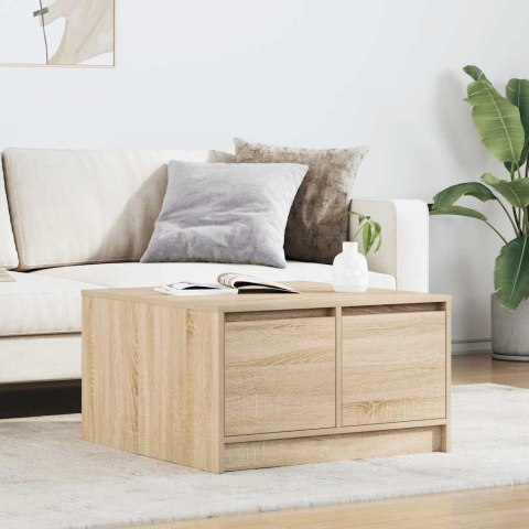 Stolik kawowy z szufladami Sonoma Oak 70,5x70x40 cm Lumarko!