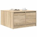 Stolik kawowy z szufladami Sonoma Oak 70,5x70x40 cm Lumarko!